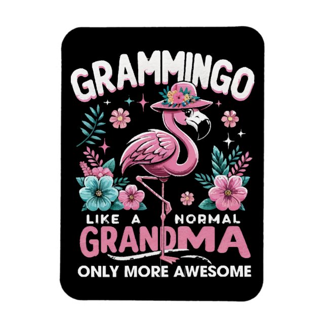 Tropical Twilight Flamingo Magnet (Vertical)