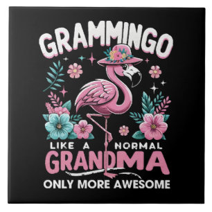Tropical Twilight Flamingo Tile