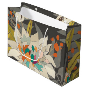 Tropical Twilight Flowers Large Gift Bag