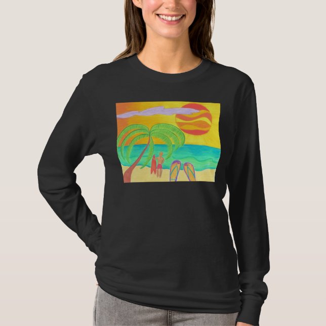 Tropical Twilight Glow T-Shirt (Front)