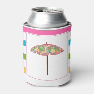 Tropical Umbrella  Can Cooler