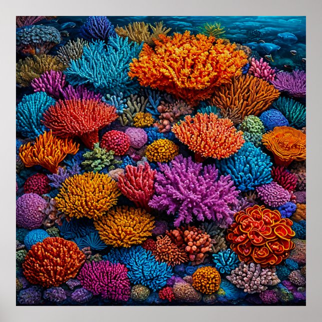 Tropical Underwater Home Decor Print (Front)