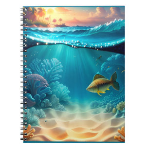 Tropical Underwater Landscape Notebook