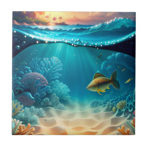 Tropical Underwater Landscape Tile
