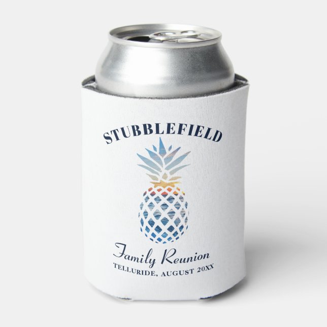 Tropical Vacation Family Reunion Matching Can Cooler (Can Front)