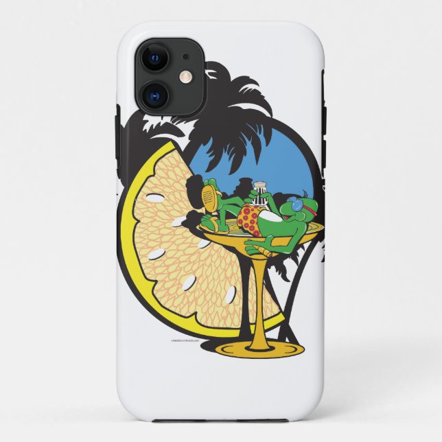Tropical Vacation Gecko Case-Mate iPhone Case (Back)