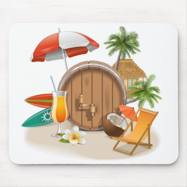 Tropical Vacation  Mouse Pad (Front)