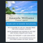 Tropical Vacation, Travel Agent Advert Flyer<br><div class="desc">Tropical Vacation,  Travel Agent Advertising Flyers By The Business Card Store.</div>