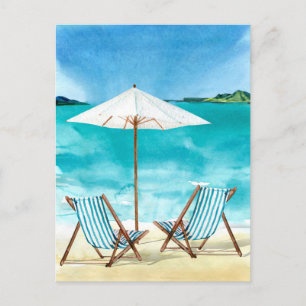 Tropical Vacation Water Seascape beach Postcard