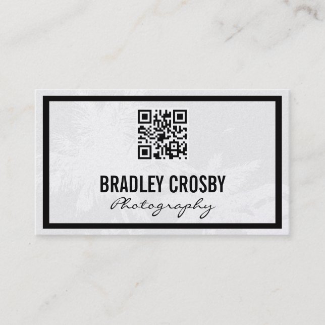 Tropical | Variation | QR Code Business Card (Front)