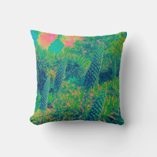 Tropical Vibe Echium Flowers Cushion