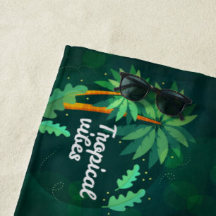 Tropical Vibes Beach Towel
