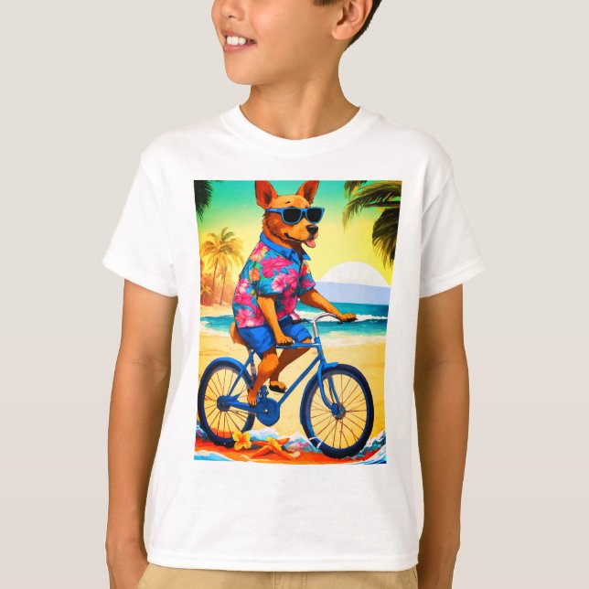 Tropical Vibes Canine T-Shirt (Front)