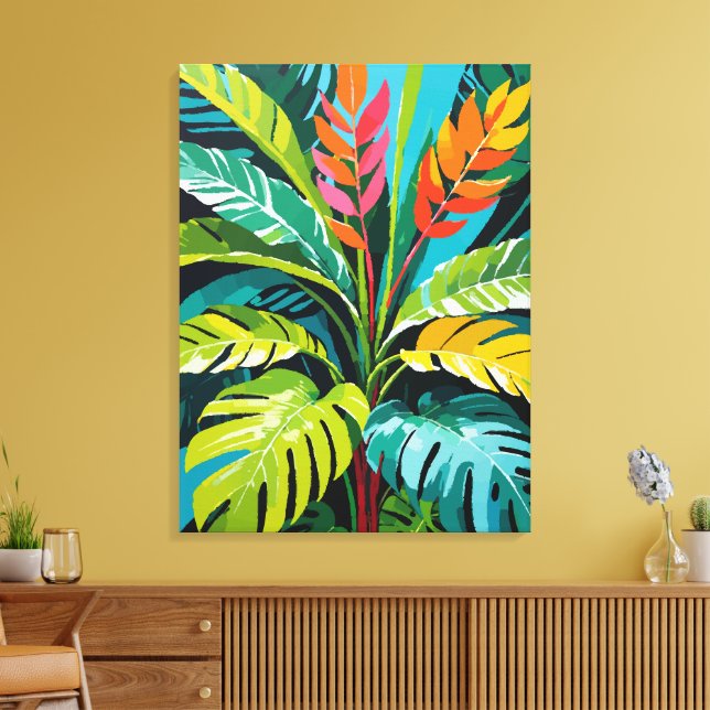 Tropical Vibes Canvas Print (Insitu(LivingRoom))