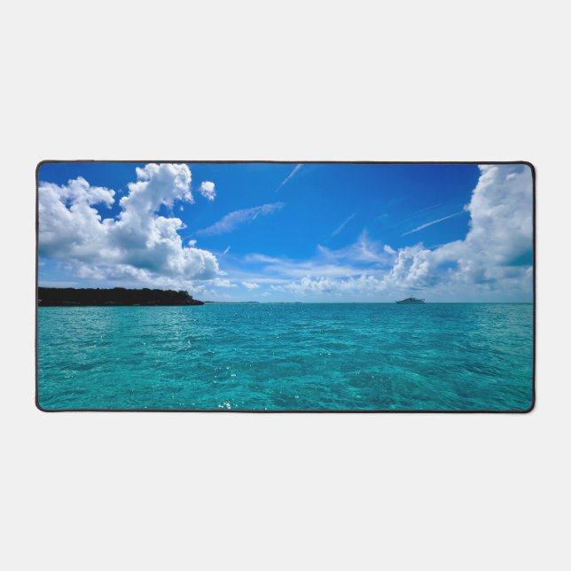 Tropical vibes every minute  desk mat (Front)