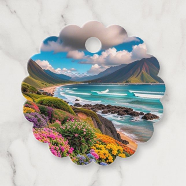 Tropical vibes favour tags (Front)