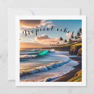 Tropical vibes  holiday card