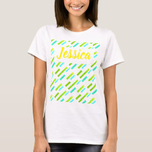 Tropical Vibes Jessica Add Your Name T-Shirt Top