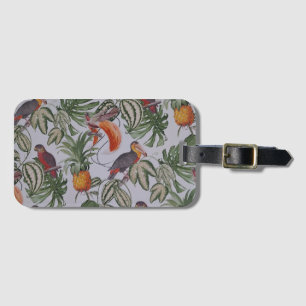 Tropical vibes luggage tag
