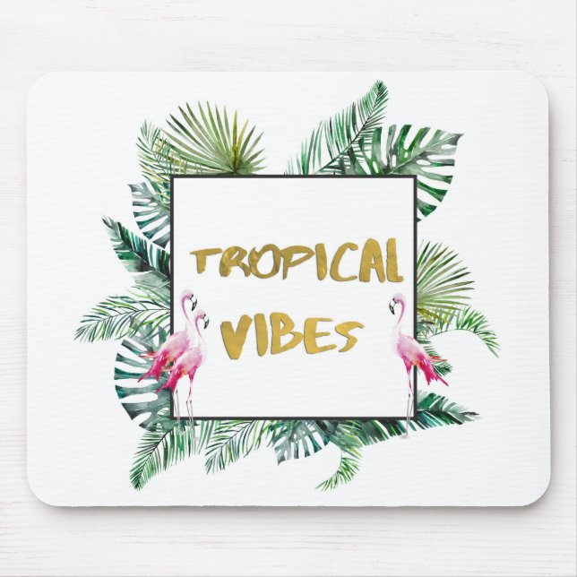 Tropical vibes mouse mat (Front)
