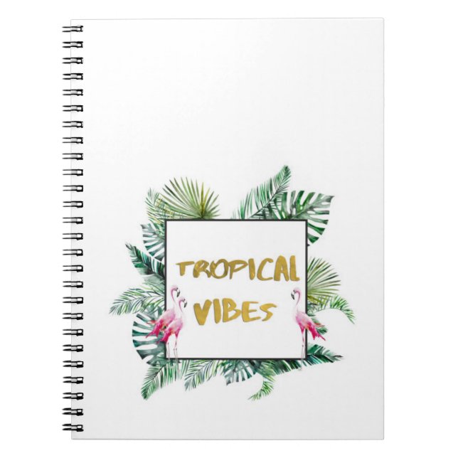 Tropical vibes notebook (Front)