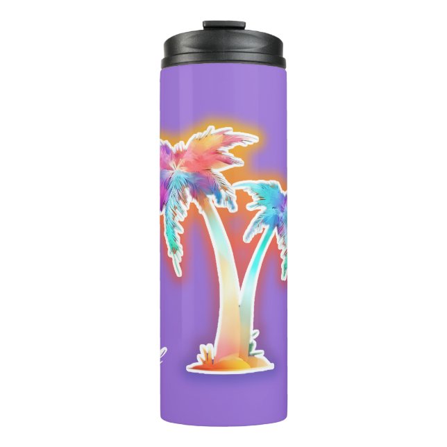 Tropical Vibes Thermal Tumbler (Front)