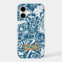 Tropical Vintage Hawaiian Tiki Surfer