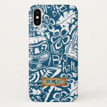 Tropical Vintage Hawaiian Tiki Surfer
