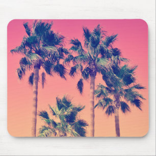 Tropical Vintage Palm Trees Mousepad