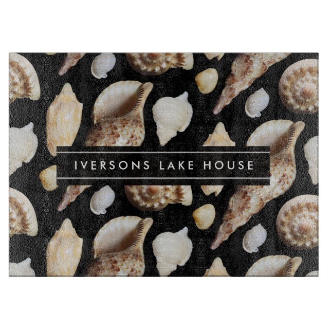 Tropical Vintage Seashells of Southeast Asia Cutting Board (Front)