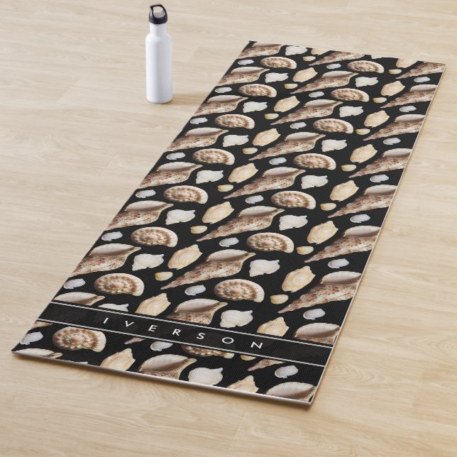 Tropical Vintage Seashells of Southeast Asia Yoga Mat (In Situ)