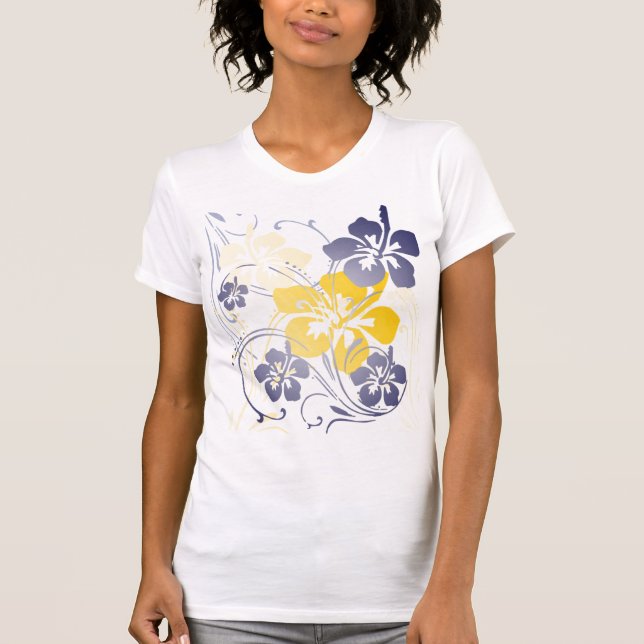 Tropical Visions (on Blue) T-Shirt (Front)