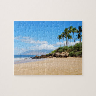 Tropical Wailea beach, Maui Hawaii Jigsaw Puzzle