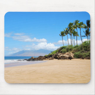 Tropical Wailea beach, Maui Hawaii Mouse Mat