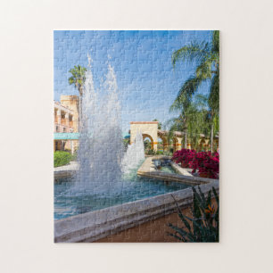 Tropical Water Fountain Jigsaw Puzzle