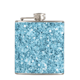 Tropical Water Vinyl Wrapped Flask