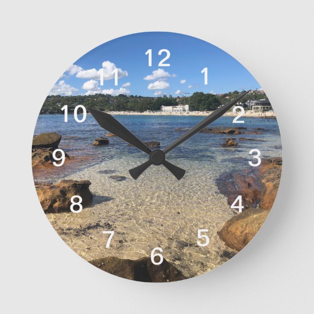 Tropical Water Wall Clock (Front)