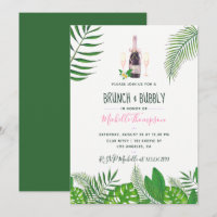 Tropical Watercolor Brunch & Bubbly Bridal Shower