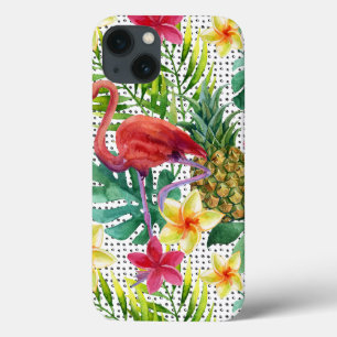 Tropical Watercolor iPhone 13 Case