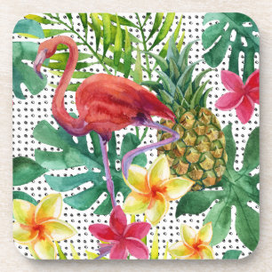 Tropical Watercolor Coaster