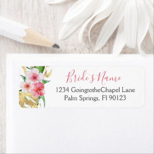 Tropical Watercolor Floral Bridal Shower