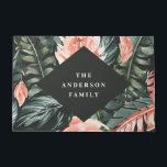 Tropical watercolor foliage floral home decor doormat<br><div class="desc">Tropical watercolor foliage floral home decor.</div>