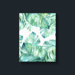 Tropical Watercolor Monstera Palm Leaves Canvas Print<br><div class="desc">Add a touch of tropical elegance to your home with this stunning wrapped canvas print featuring watercolor monstera palm leaves by Victoria Grigaliunas of Do Tell A Belle. This exquisite artwork showcases large palm leaves in vibrant shades of green, bringing the beauty of nature indoors. Perfect for adding a refreshing...</div>