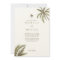 Tropical Watercolor Palm Trees Boho Wedding Photo