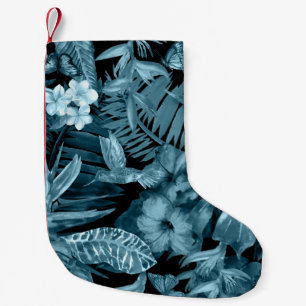 Tropical Watercolor Paradise: Jungle Blossom Small Christmas Stocking
