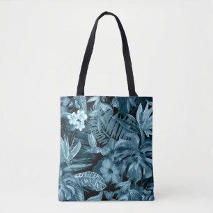 Tropical Watercolor Paradise: Jungle Blossom Tote Bag
