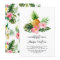 Tropical Watercolor Pineapple Floral Birthday