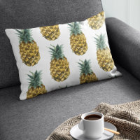 Tropical Watercolor Pineapple Seamless Pattern