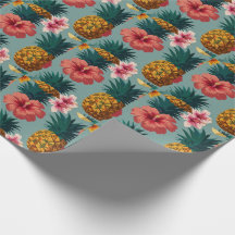 Tropical Watercolor Pineapple Seamless Pattern