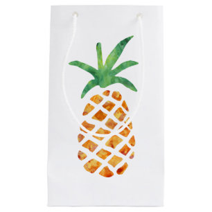 Tropical Watercolor Pineapple Small Gift Bag